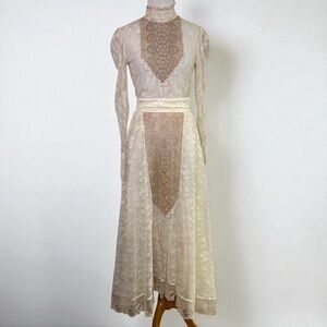 Vintage Edwardian Style Two Piece Lace Set